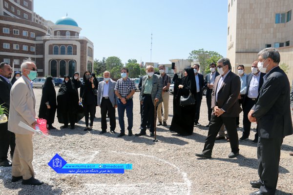 مراسم کنگ زنی احداث ساختمان رادیو تراپی بیمارستان شهید هاشمی نژاد