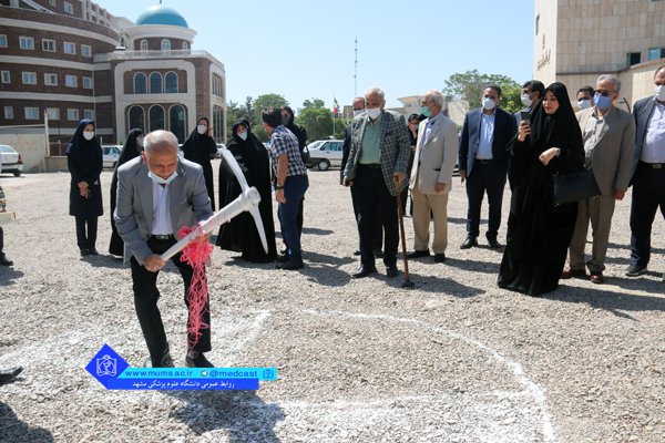 مراسم کنگ زنی احداث ساختمان رادیو تراپی بیمارستان شهید هاشمی نژاد