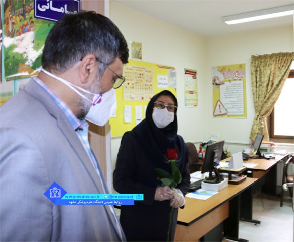 بازدید رییس دانشگاه از مرکز خدمات جامع سلامت روستایی و شهری  ملک آباد