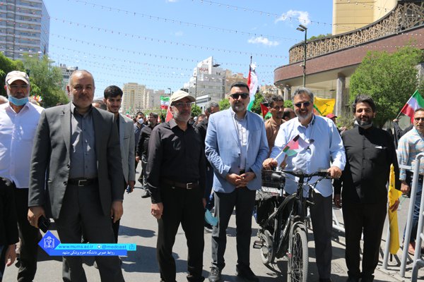 حضور دانشگاهیان در راهپیـمایی روز جهانی قدس