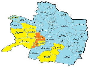 دو شهر استان خراسان رضوی در وضعیت نارنجی کرونایی قرار گرفت