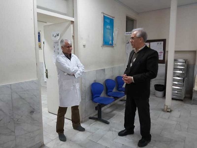 بازدید شبانه معاون بهداشت دانشگاه از مراکز غربالگری کروناویروس