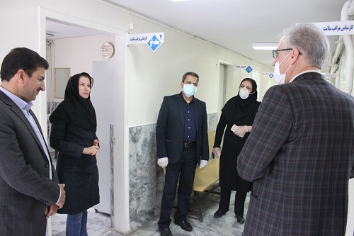 بازدید معاون بهداشت از مراکز فعال در برنامه مراقبت کرونا