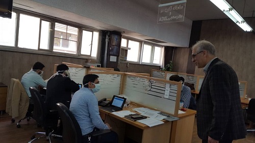 بازدید معاون بهداشت دانشگاه علوم پزشکی مشهد از مرکز غربالگری 118 کرونا 