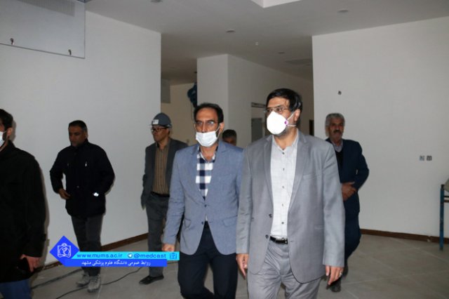 بازدید رییس دانشگاه از مجتمع چند منظوره آموزشی و پژوهشـگاه در حال ساخت 