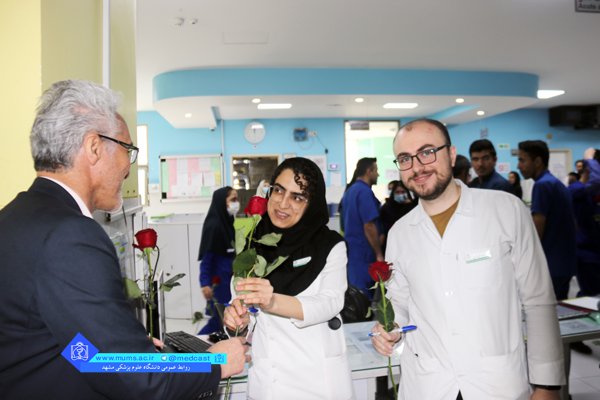 بازدید رییس دانشگاه از بیمارستان قائم (عج)