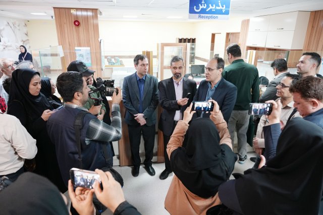 نشست خبری در بیمارستان امام رضا ع