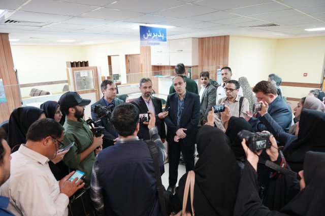 نشست خبری در بیمارستان امام رضا ع