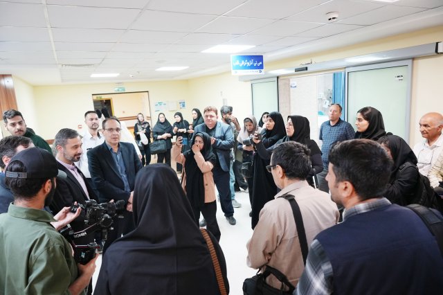 نشست خبری در بیمارستان امام رضا ع