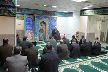 افتتاح نماز خانه بیمارستان منتصریه