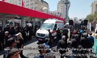 حضور میدانی کادر سلامت  و موکب های بهداشت و درمان 