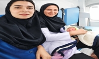 تولد موفق نوزاد در مسیر اعزام؛ نجات مادر باردار پرخطر با اقدام به‌موقع تیم درمان کلات
