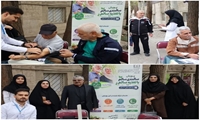 ارائه خدمات مشاوره تغذیه و سلامت به سالمندان در پارک ملت مشهد